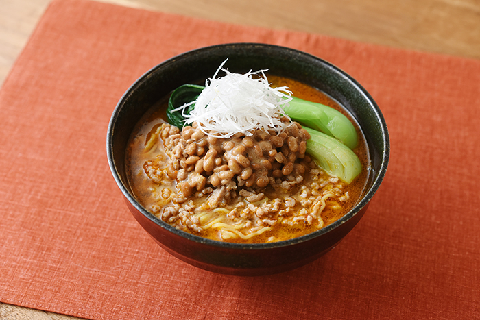 おネギたっぷり納豆担々麺♪
