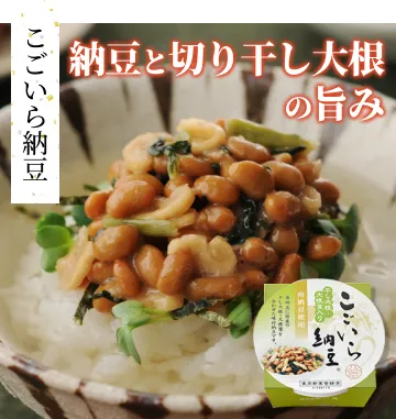 こごいら納豆　納豆と切り干し大根の旨み