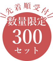 先着受付 数量限定300セット