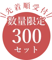 先着受付 数量限定300セット